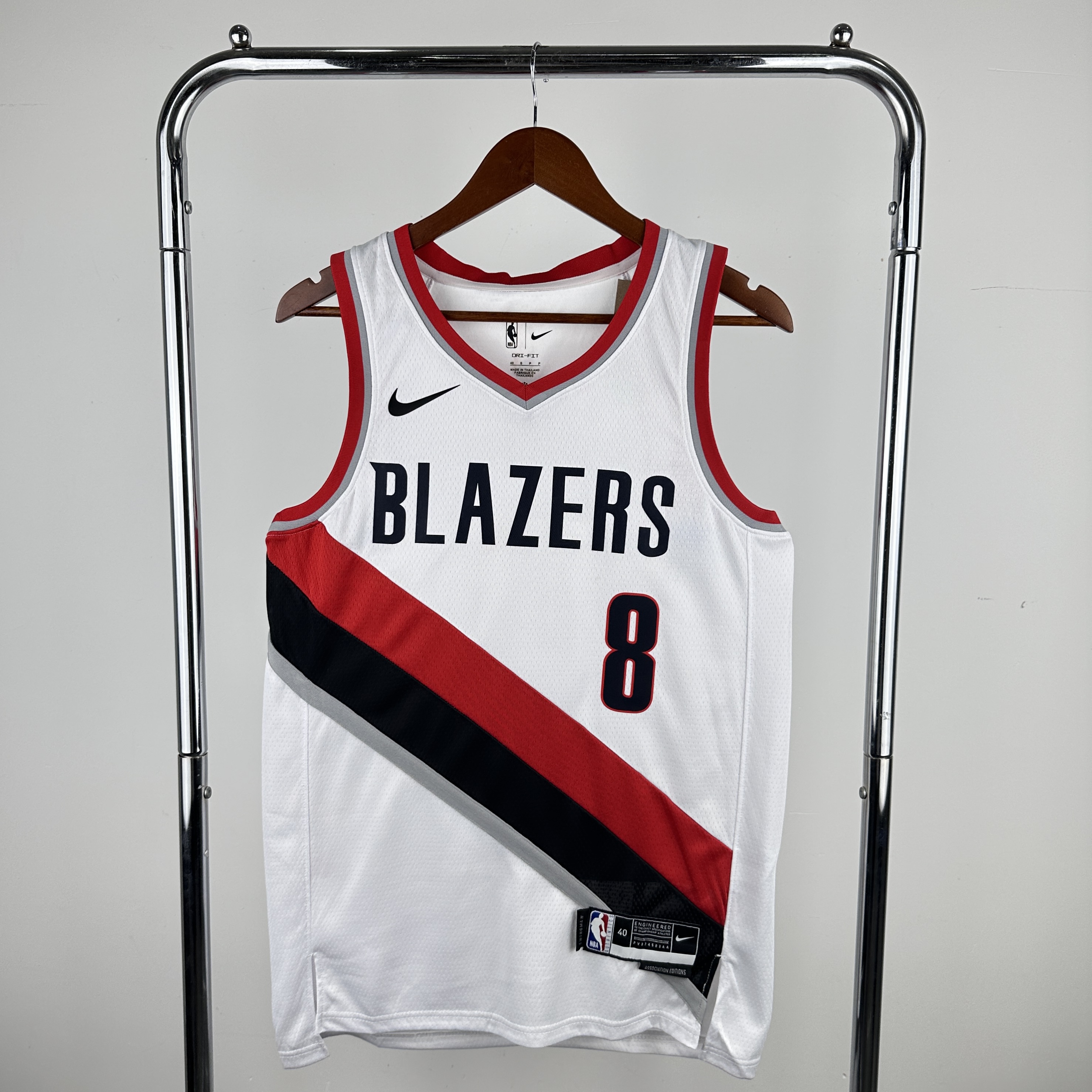 Men Portland Trail Blazers #8 Avdija White Nike NBA 2024 Jersey->portland trail blazers->NBA Jersey